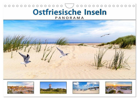 PANORAMA - Ostfriesische Inseln (Wandkalender 2027 DIN A4 quer), CALVENDO Monatskalender
