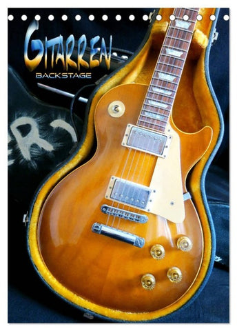 Gitarren backstage (Tischkalender 2027 DIN A5 hoch), CALVENDO Monatskalender