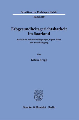 Erbgesundheitsgerichtsbarkeit im Saarland