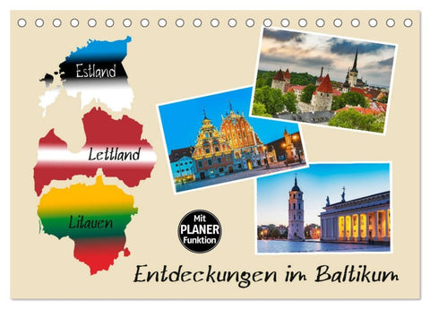 Entdeckungen im Baltikum (Tischkalender 2026 DIN A5 quer), CALVENDO Monatskalender