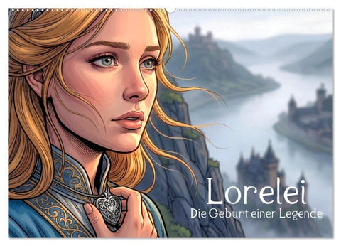 Lorelei – Die Geburt einer Legende (Wandkalender 2027 DIN A2 quer), CALVENDO Monatskalender