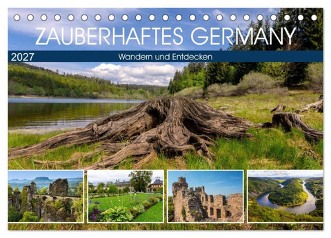 Zauberhaftes Germany (Tischkalender 2027 DIN A5 quer), CALVENDO Monatskalender
