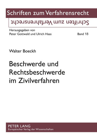 Beschwerde und Rechtsbeschwerde im Zivilverfahren