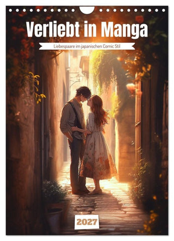 Verliebt in Manga (Wandkalender 2027 DIN A4 hoch), CALVENDO Monatskalender