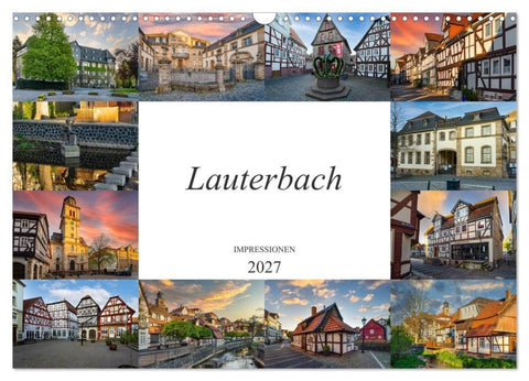Lauterbach Impressionen (Wandkalender 2027 DIN A3 quer), CALVENDO Monatskalender
