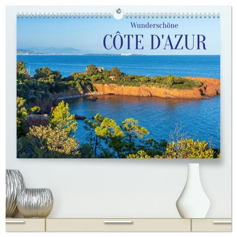 Wunderschöne Côte d'Azur (hochwertiger Premium Wandkalender 2027 DIN A2 quer), Kunstdruck in Hochglanz
