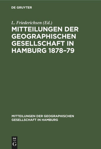 Mitteilungen der Geographischen Gesellschaft in Hamburg 1878–79