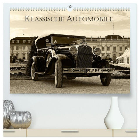 Klassische Automobile (hochwertiger Premium Wandkalender 2027 DIN A2 quer), Kunstdruck in Hochglanz