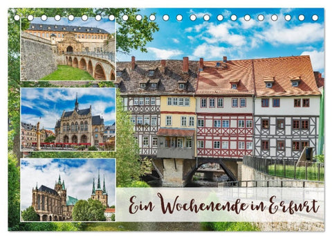 Ein Wochenende in Erfurt (Tischkalender 2027 DIN A5 quer), CALVENDO Monatskalender
