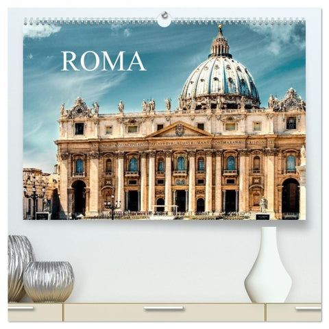 Roma (hochwertiger Premium Wandkalender 2027 DIN A2 quer), Kunstdruck in Hochglanz