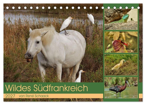 Wildes Südfrankreich (Tischkalender 2027 DIN A5 quer), CALVENDO Monatskalender