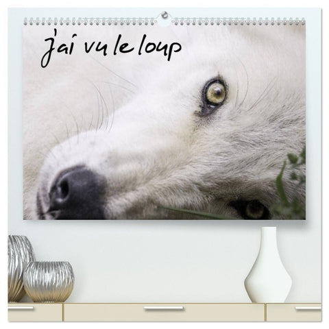 J'ai vu le loup  (Calendrier mural 2026 DIN A2 vertical) calendrier de bureau