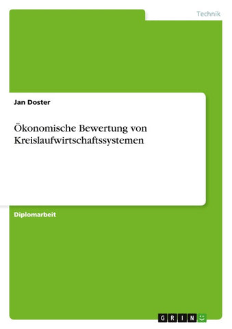 Ökonomische Bewertung von Kreislaufwirtschaftssystemen