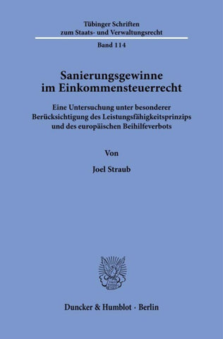Sanierungsgewinne im Einkommensteuerrecht