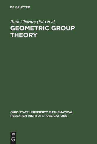 Geometric Group Theory