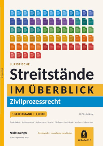 Streitstände Zivilprozessrecht im Überblick