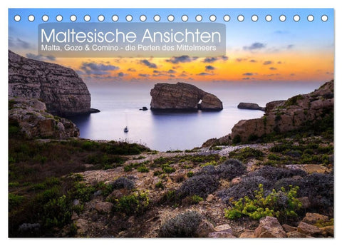Maltesische Ansichten (Tischkalender 2026 DIN A5 quer), CALVENDO Monatskalender