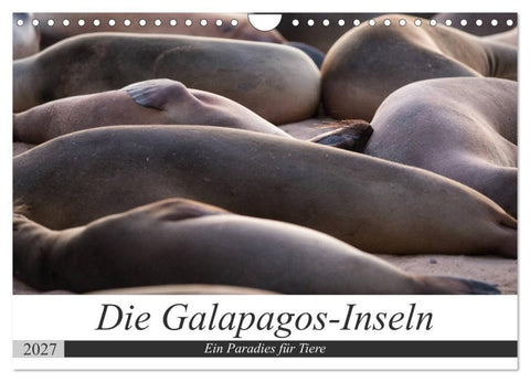 Galapagos-Inseln - Ein Paradies für Tiere (Wandkalender 2027 DIN A4 quer), CALVENDO Monatskalender