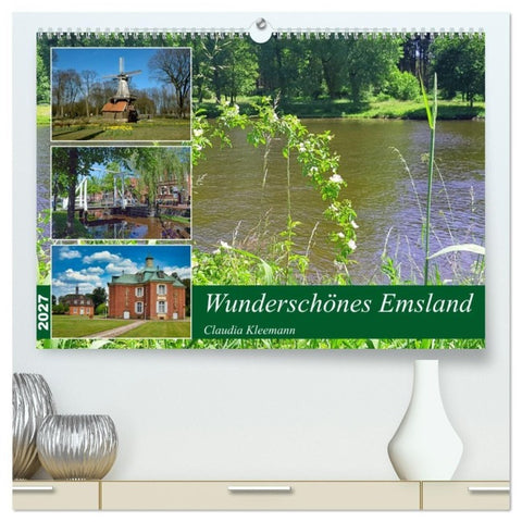 Wunderschönes Emsland (hochwertiger Premium Wandkalender 2027 DIN A2 quer), Kunstdruck in Hochglanz