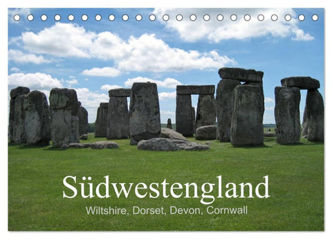 Südwestengland (Tischkalender 2026 DIN A5 quer), CALVENDO Monatskalender