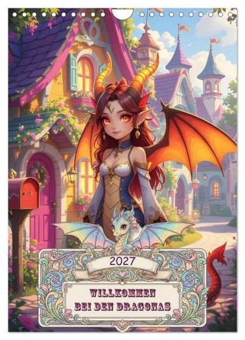 Willkommen bei den Dragonas (Wandkalender 2027 DIN A4 hoch), CALVENDO Monatskalender