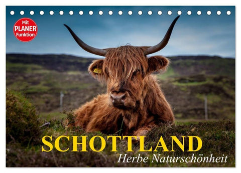 Schottland. Herbe Naturschönheit (Tischkalender 2027 DIN A5 quer), CALVENDO Monatskalender