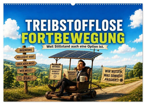 Treibstofflose Fortbewegung (Wandkalender 2027 DIN A2 quer), CALVENDO Monatskalender