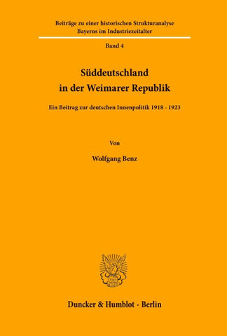 Süddeutschland in der Weimarer Republik.