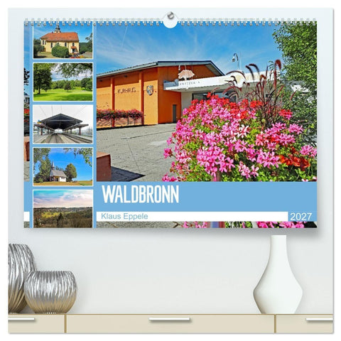 Waldbronn (hochwertiger Premium Wandkalender 2027 DIN A2 quer), Kunstdruck in Hochglanz