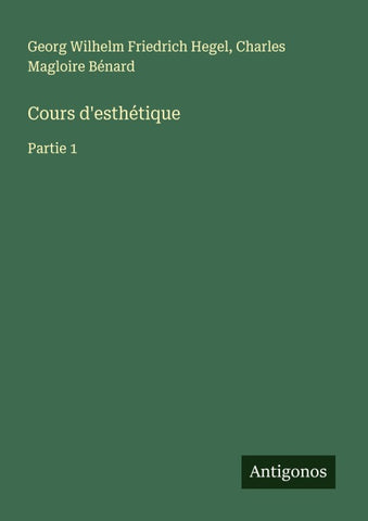 Cours d'esthétique