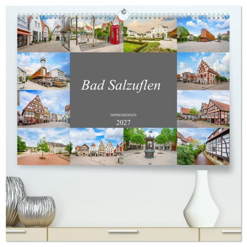 Bad Salzuflen Impressionen (hochwertiger Premium Wandkalender 2027 DIN A2 quer), Kunstdruck in Hochglanz