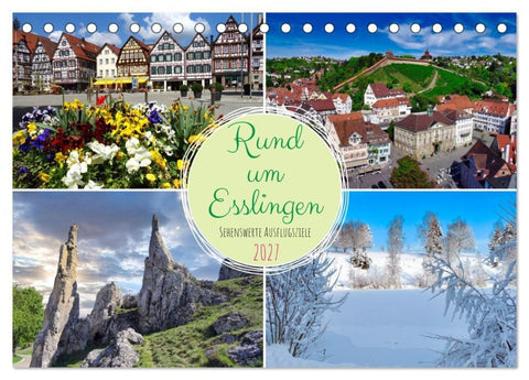 Rund um Esslingen (Tischkalender 2027 DIN A5 quer), CALVENDO Monatskalender