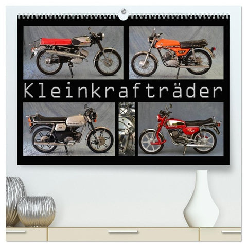 Kleinkrafträder (hochwertiger Premium Wandkalender 2027 DIN A2 quer), Kunstdruck in Hochglanz