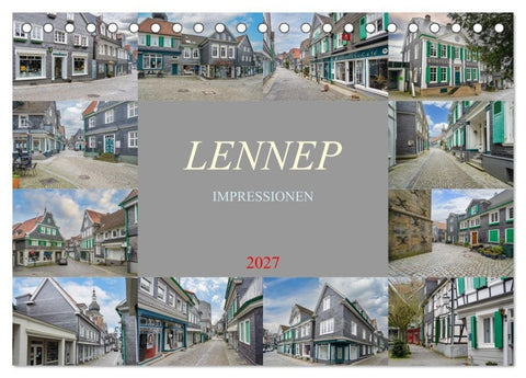 Lennep Impressionen (Tischkalender 2027 DIN A5 quer), CALVENDO Monatskalender