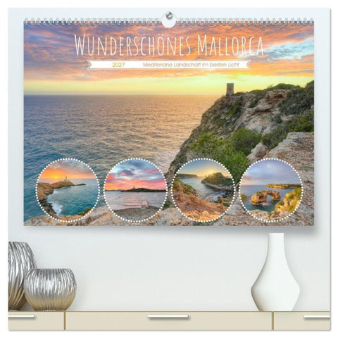 Wunderschönes Mallorca (hochwertiger Premium Wandkalender 2027 DIN A2 quer), Kunstdruck in Hochglanz