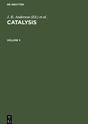 Catalysis. Volume 3