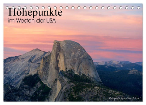 Höhepunkte im Westen der USA (Tischkalender 2026 DIN A5 quer), CALVENDO Monatskalender