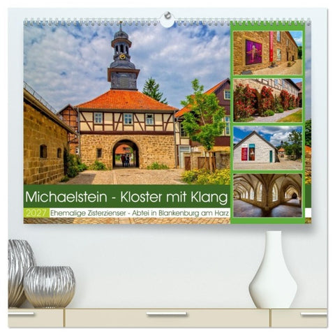 Michaelstein - Kloster mit Klang (hochwertiger Premium Wandkalender 2027 DIN A2 quer), Kunstdruck in Hochglanz