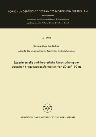Experimentelle und theoretische Untersuchung der statischen Frequenztransformation von 50 auf 150 Hz