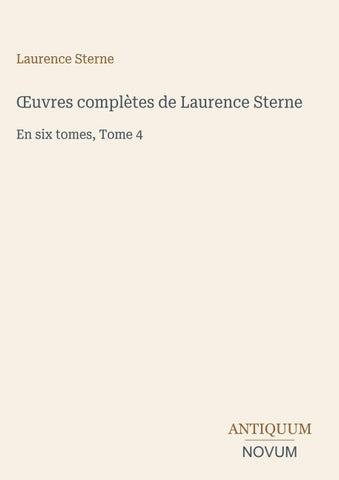 ¿uvres complètes de Laurence Sterne