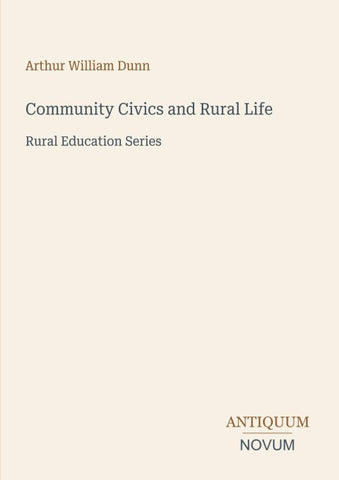 Community Civics and Rural Life