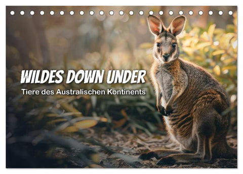 Wildes Down Under: Tiere des Australischen Kontinents (Tischkalender 2026 DIN A5 quer), CALVENDO Monatskalender