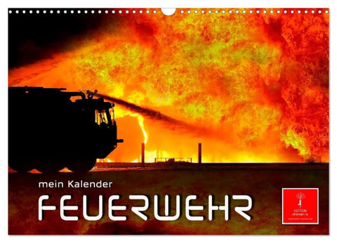 Feuerwehr - mein Kalender (Wandkalender 2027 DIN A3 quer), CALVENDO Monatskalender