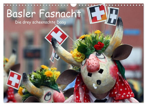 Basler Fasnacht - die drey scheenschte Dääg (Wandkalender 2027 DIN A3 quer), CALVENDO Monatskalender