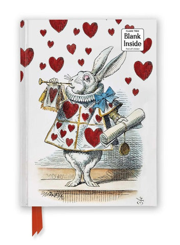 Premium Notizbuch Blank DIN A5: Alice im Wunderland, Weißer Hase