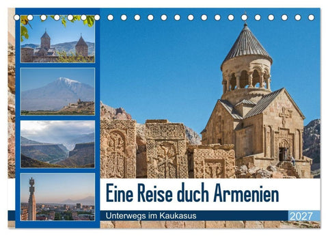 Eine Reise durch Armenien (Tischkalender 2027 DIN A5 quer), CALVENDO Monatskalender