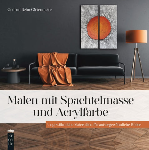 Malen mit Spachtelmasse und Acrylfarbe