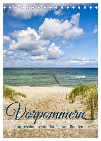 Vorpommern, Impressionen von Ostsee und Bodden (Tischkalender 2027 DIN A5 hoch), CALVENDO Monatskalender