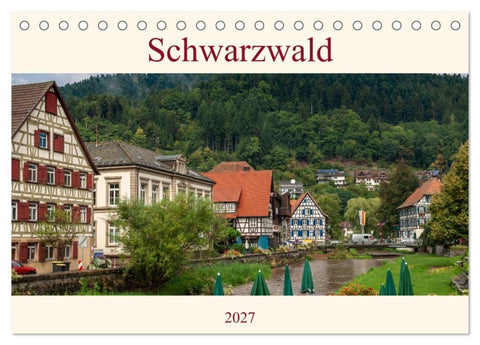 Schwarzwald (Tischkalender 2027 DIN A5 quer), CALVENDO Monatskalender