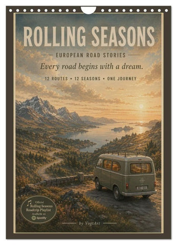 ROLLING SEASONS (Wandkalender 2027 DIN A4 hoch), CALVENDO Monatskalender